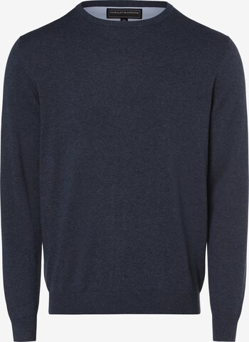 Pull-over Finshley & Harding en bleu : devant