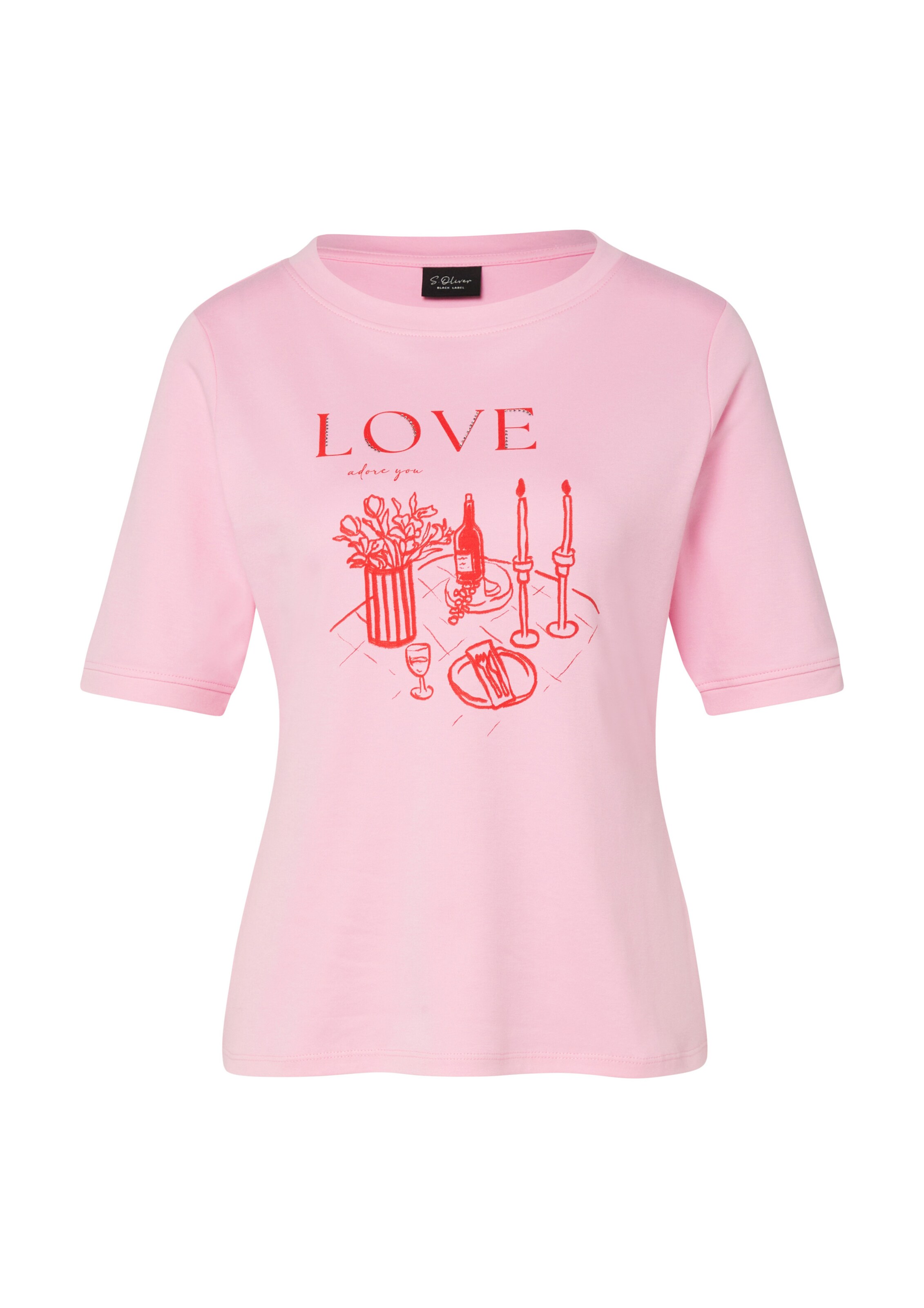 s.Oliver Red Label Plus Shirt in Pink: front