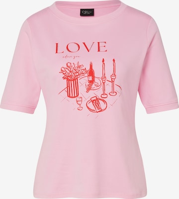 T-shirt s.Oliver Red Label Plus en rose : devant