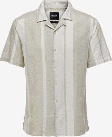 Coupe regular Chemise 'Caiden' Only & Sons en vert : devant