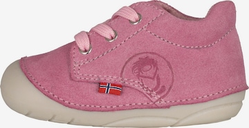 TROLLKIDS First-Step Shoes in Pink: front