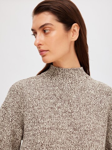 SELECTED FEMME Sweater 'Riba' in Brown