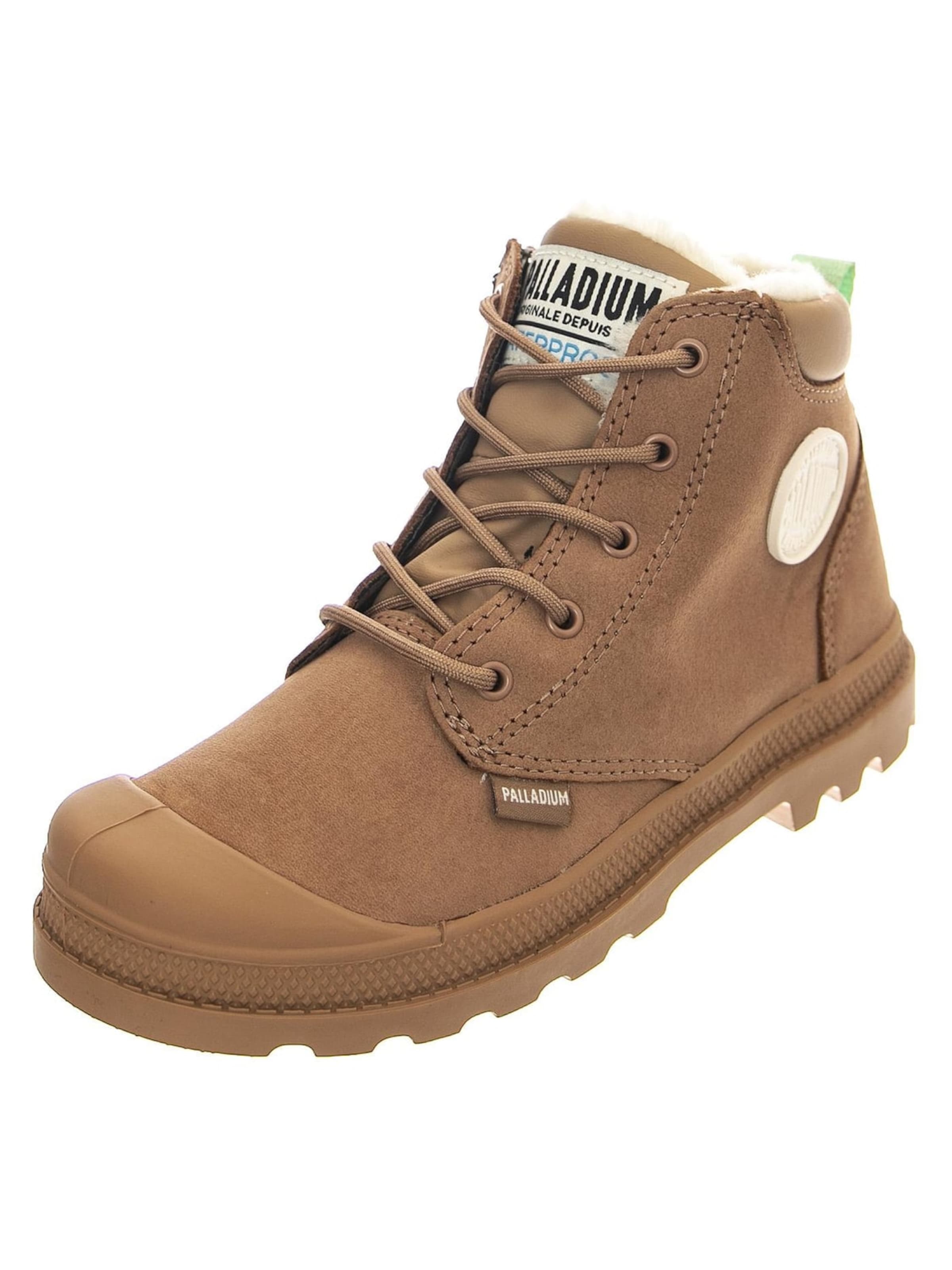 Stivale 'Kids Pampa Hi Cuff Wps Oz Nude Brown Boots' di Palladium in marrone: frontale