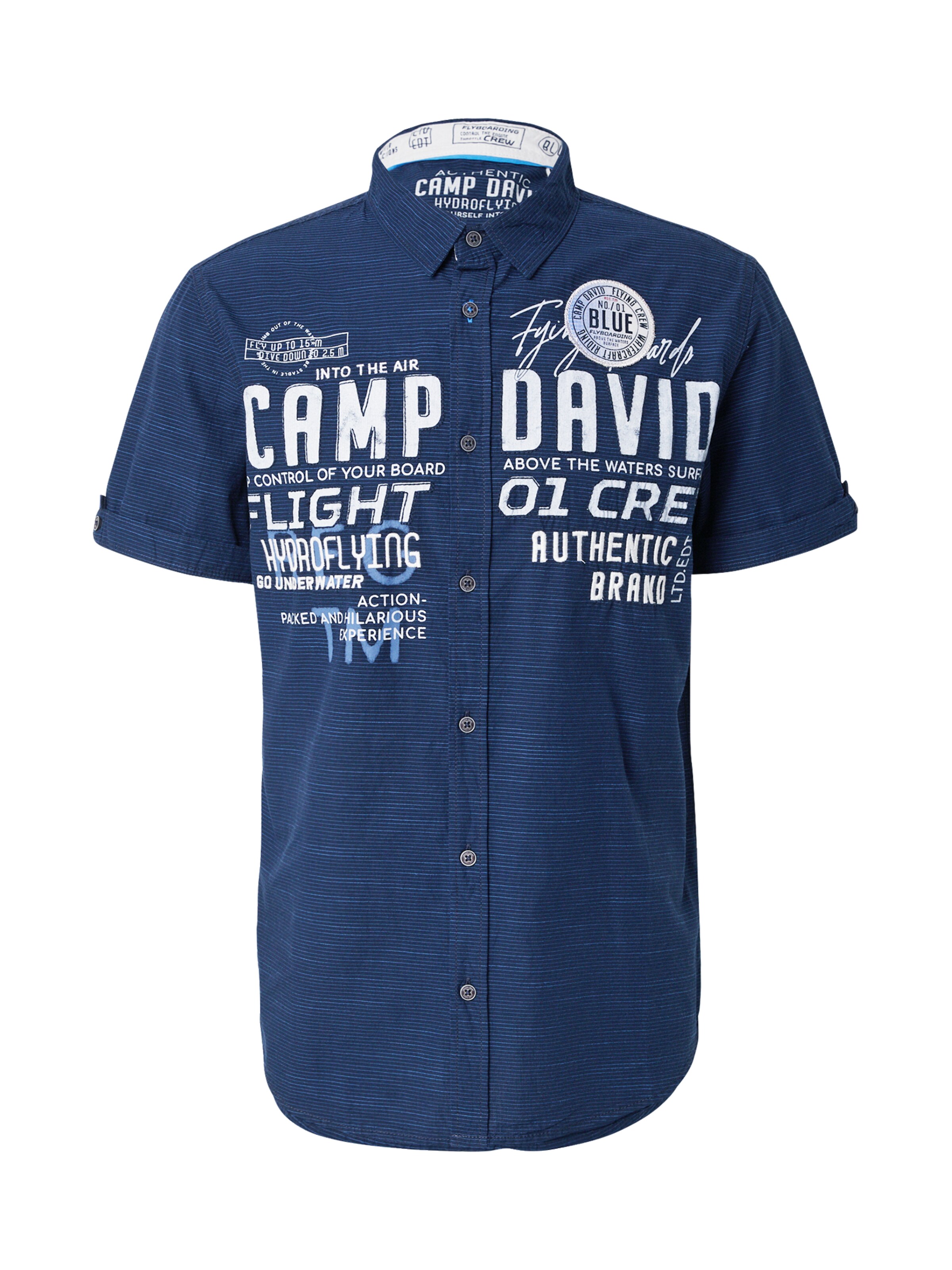 CAMP DAVID Koszula w kolorze niebieski: przód