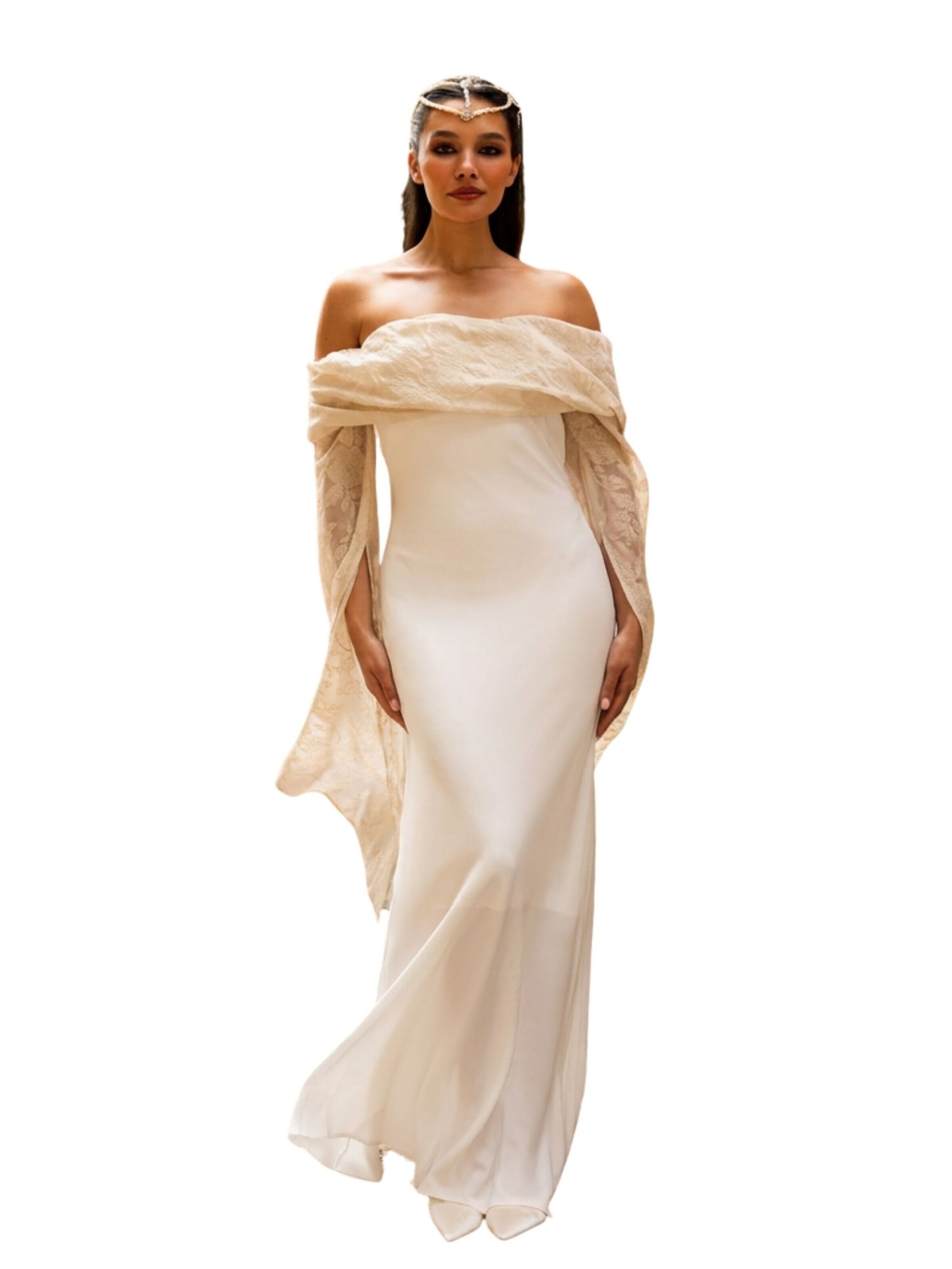 Abito da cocktail 'Habarana' di Nisia PartyWear in bianco