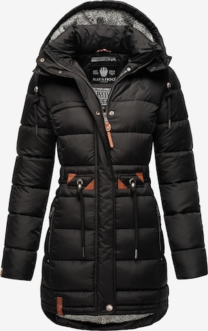NAVAHOO Χειμερινό παλτό 'Dalie' σε μαύρο: μπροστά