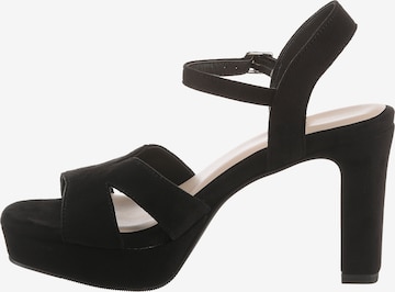 Aniston Sandals in Black: front