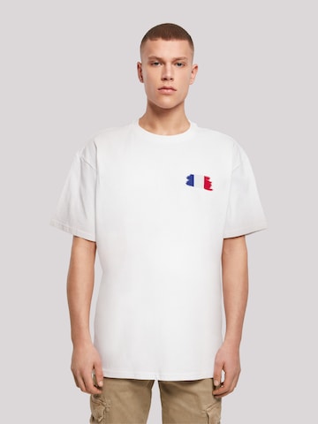 F4NT4STIC Shirt 'France Frankreich Flagge Fahne' in Weiß | ABOUT YOU