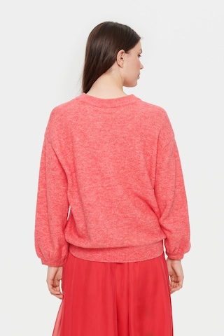 SAINT TROPEZ Sweater 'Barbel' in Red