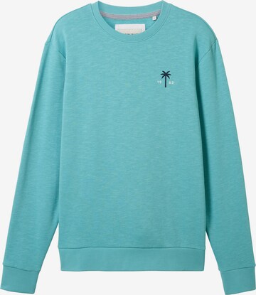 TOM TAILOR Sweatshirt in Groen: voorkant