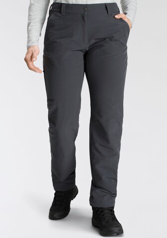 Maier Sports Regular Outdoor Pants in Grey: front