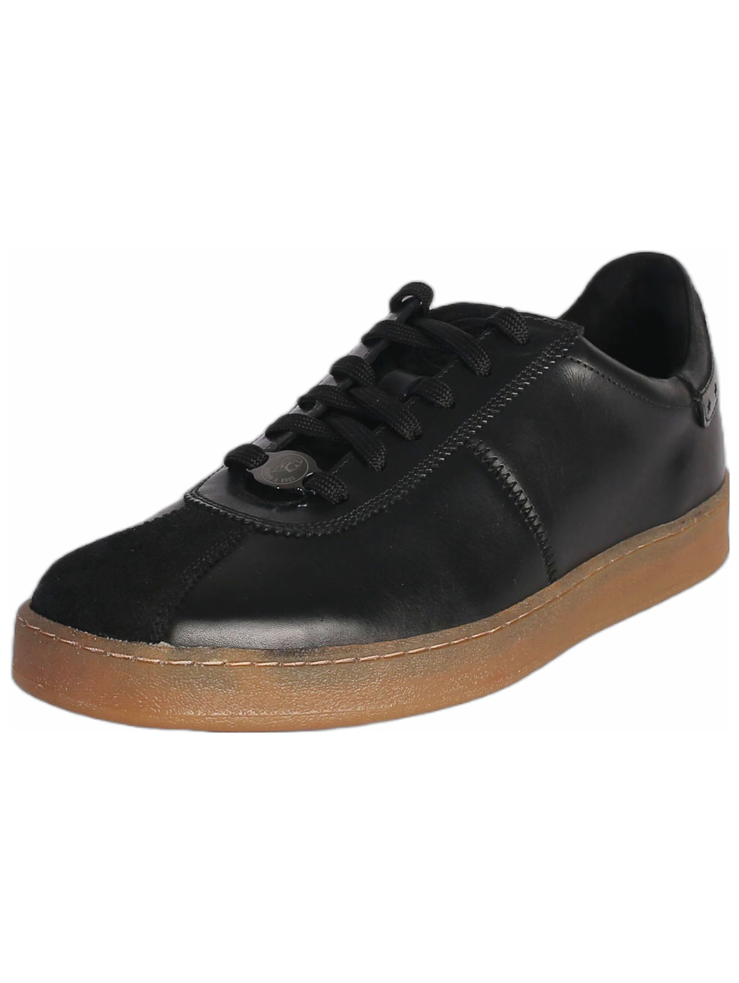 Sneaker bassa di Gordon & Bros in nero: frontale