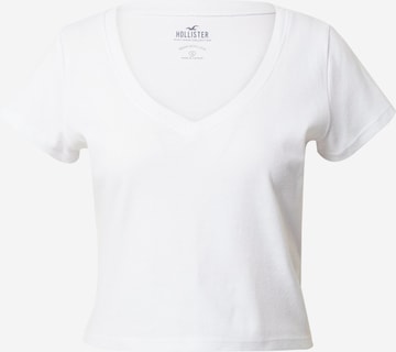 T-shirt HOLLISTER en blanc : devant