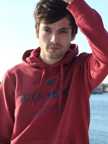 Surf Monkey - Sudadera en rojo