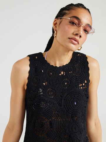 Robes en maille TOPSHOP en noir