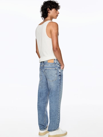 Pull&Bear Loosefit Jeans in Blau