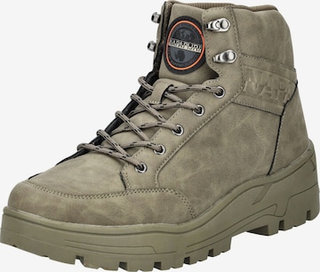 Bottes à lacets NAPAPIJRI en vert : devant