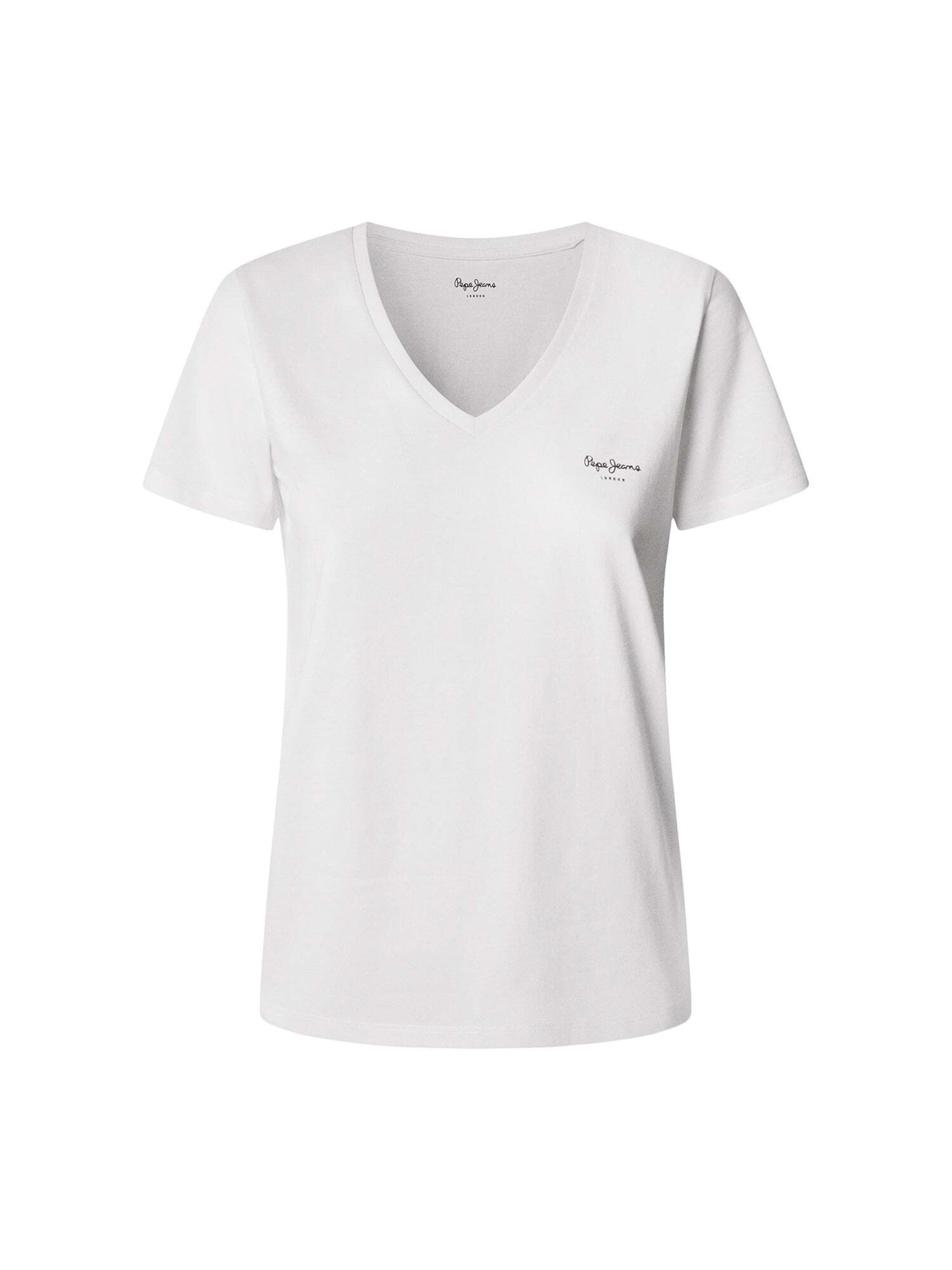 Pepe Jeans Tričko 'Macy' – bílá: přední strana