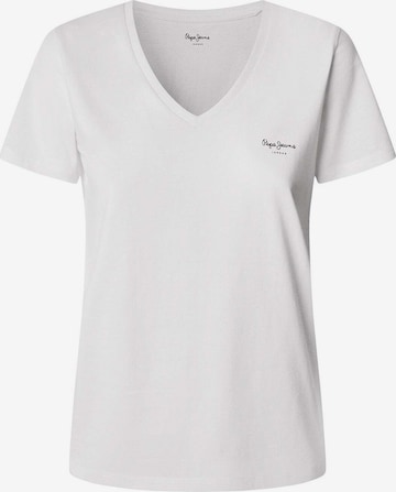 Pepe Jeans Tričko 'Macy' – bílá: přední strana