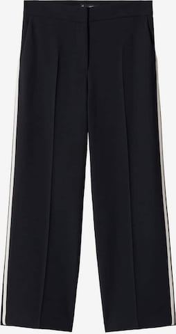 MANGO Loose fit Pants 'Piping' in Black: front
