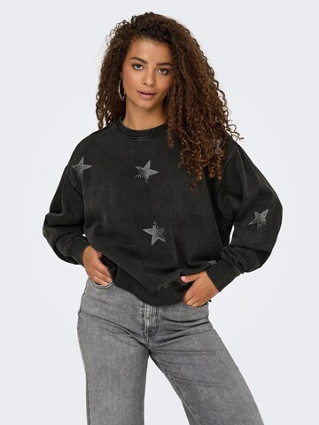 Sweat-shirt 'ONLInda' ONLY en noir : devant