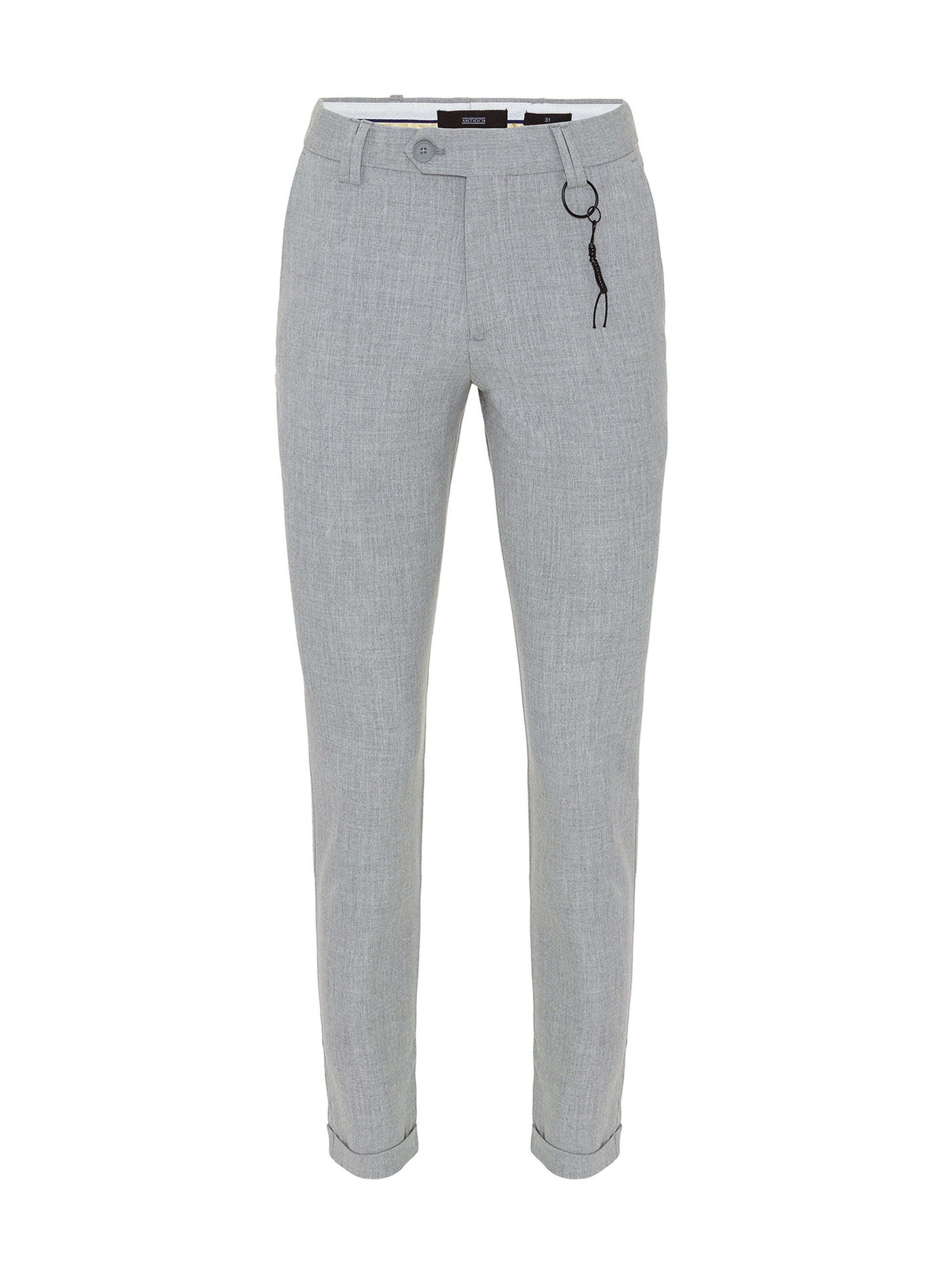 Coupe slim Pantalon Antioch en gris : devant