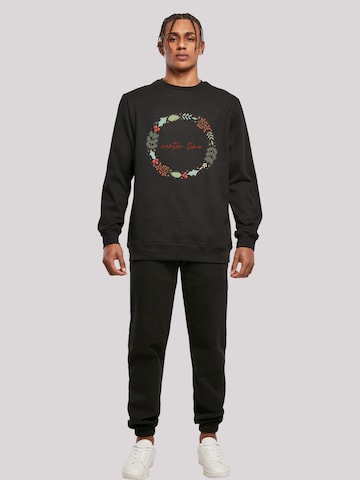 F4NT4STIC Sweatshirt 'Winter Time' in Black