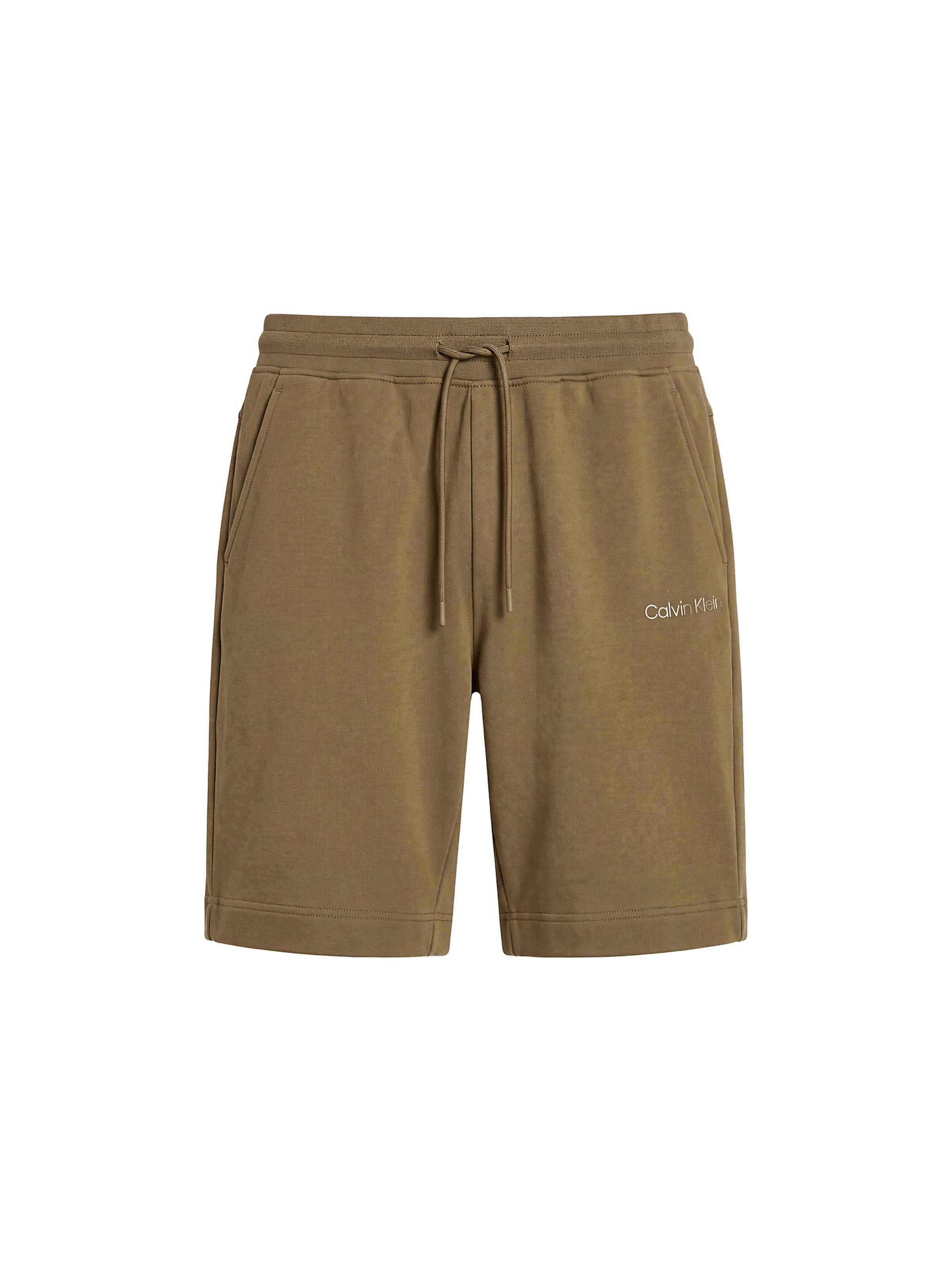 Calvin Klein Regular Broek in Groen: voorkant