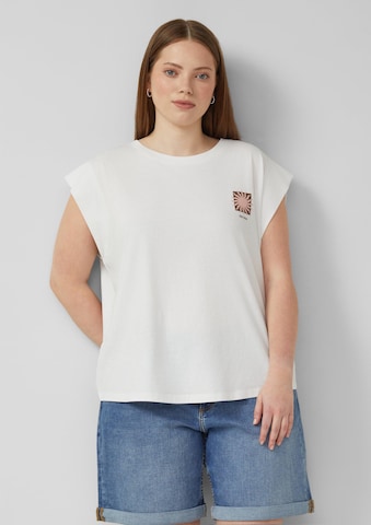 QS T-Shirt in Weiß: Vorderseite