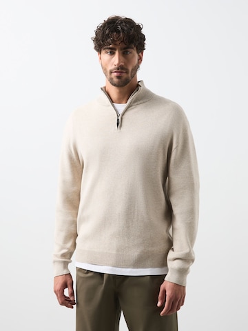 Next Trui in Beige: voorkant