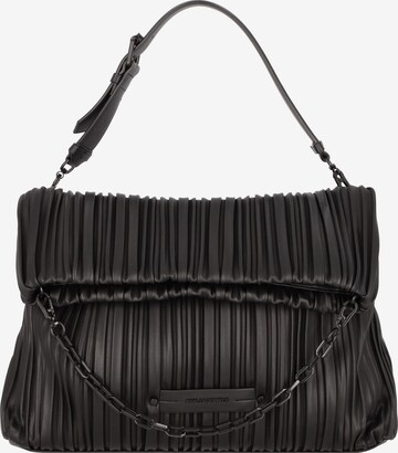 Karl Lagerfeld - Bolso de hombro 'Kushion' en negro: frente