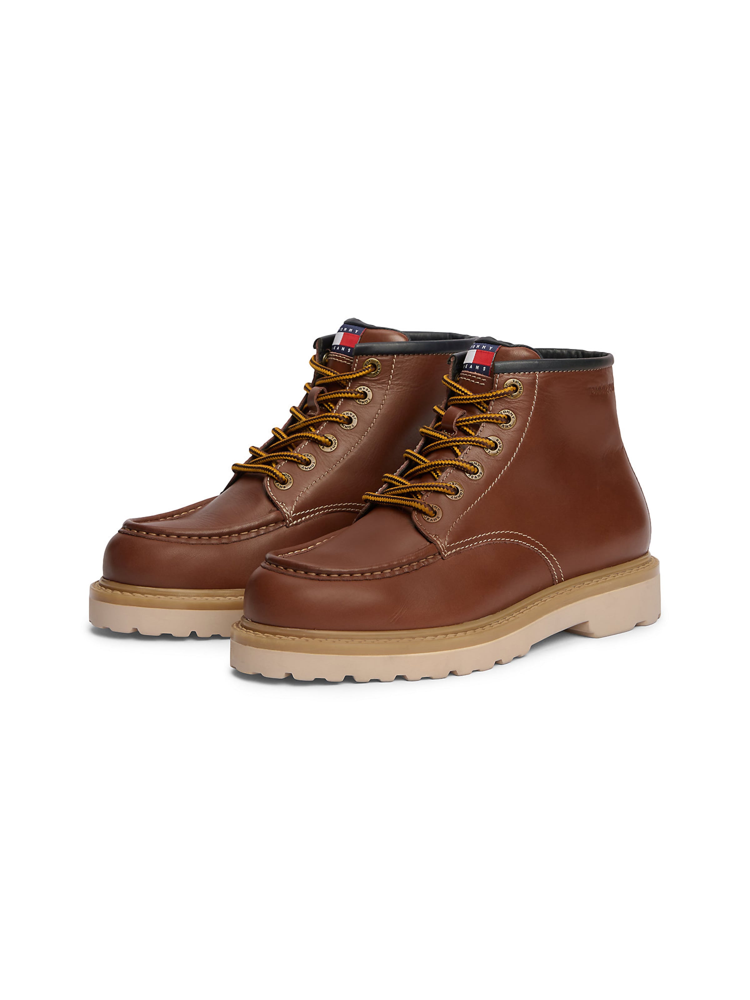 Boots stringati 'Archive '01' di Tommy Jeans in marrone