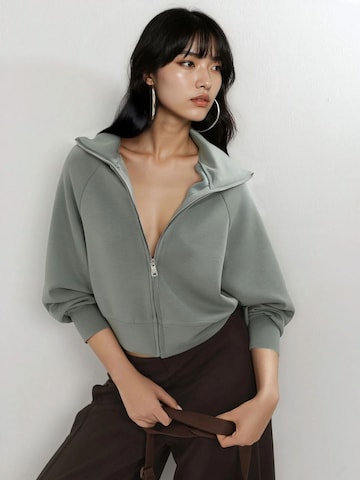 Giacca di felpa di Busem in verde: frontale