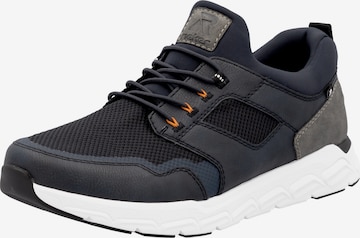 Baskets basses Rieker en bleu : devant