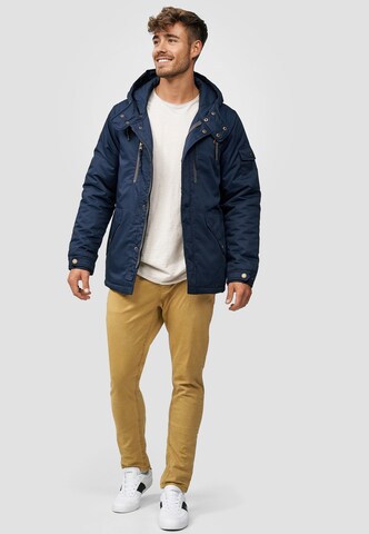 INDICODE JEANS Winterjas 'Elmhurts' in Blauw