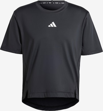 ADIDAS PERFORMANCE Performance shirt 'Adapt Workout' in Black: front