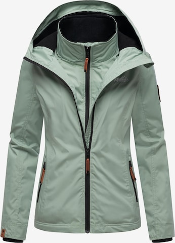 MARIKOO Функциональная куртка 'Erdbeere' в Зеленый: спереди