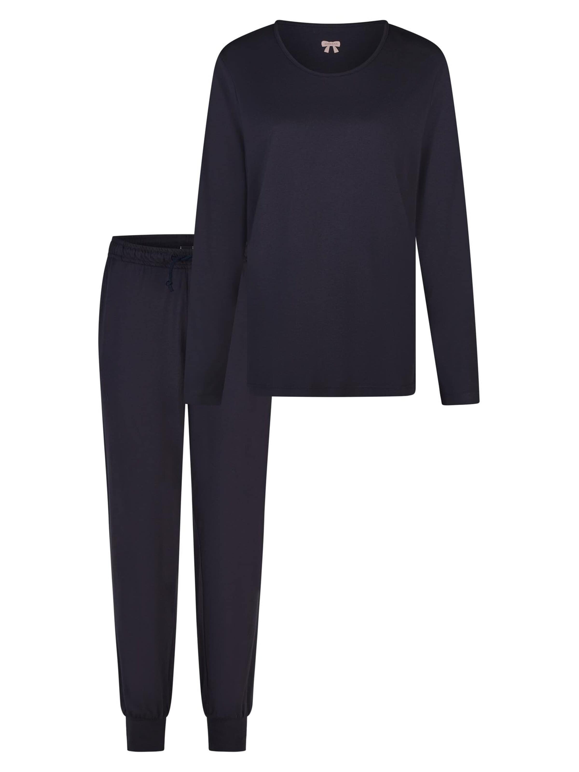 Ammann Pyjama 'Mix & Match' in Blauw: voorkant