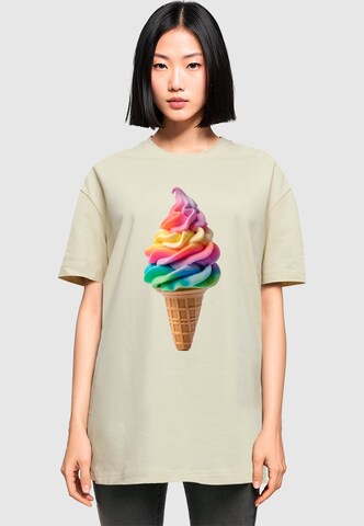 Merchcode Shirt 'Pride Scoops' in Beige: front