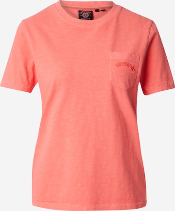Superdry Shirt 'Essential' in Oranje: voorkant