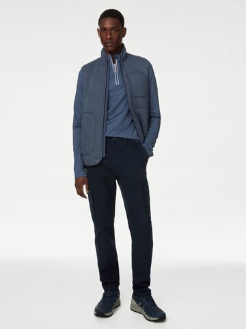 Marks & Spencer Slim fit Cargo trousers in Blue: front