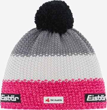 Eisbär Mütze 'Eisbar Star Pompon MU SKA' in Pink: Vorderseite
