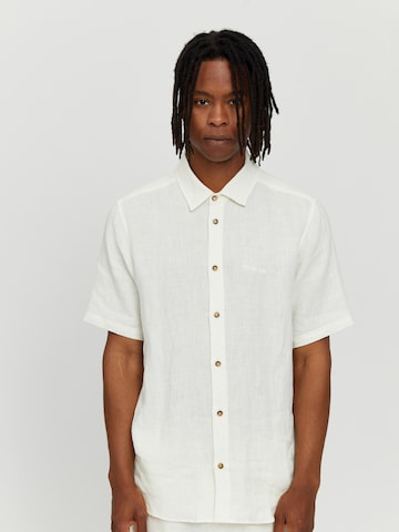 mazine Regular Fit Hemd ' Leland Linen Shirt ' in Weiß: predná strana