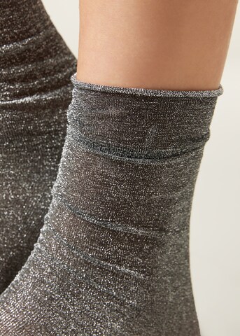 CALZEDONIA Socks in Grey