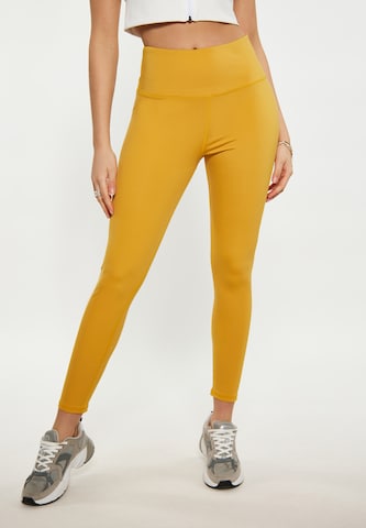 faina Athlsr Skinny Leggings in Gelb: predná strana