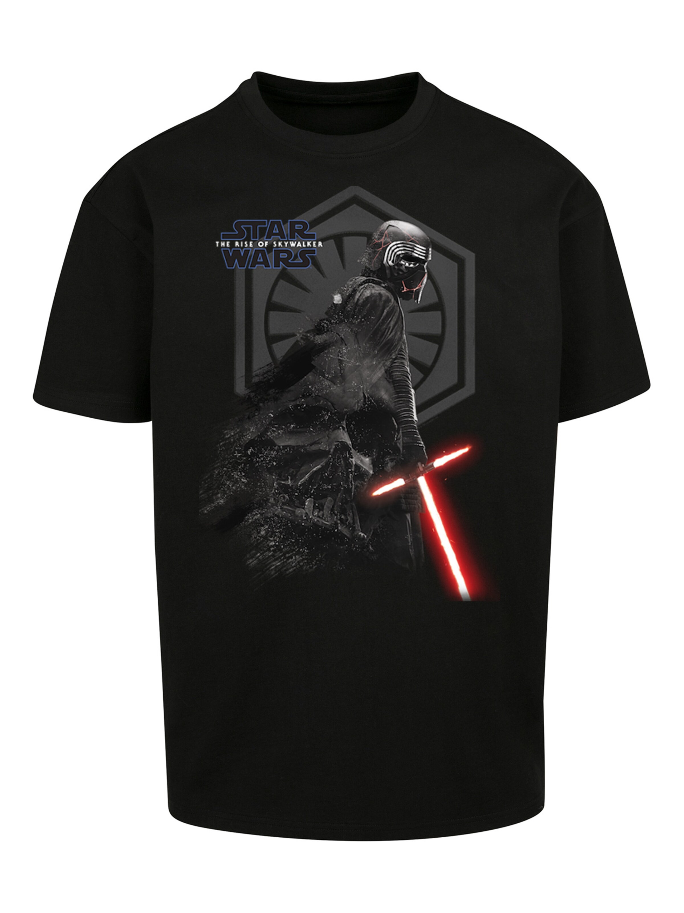F4NT4STIC Shirt 'Star Wars The Rise Of Skywalker Kylo Ren Vader Remains' in Black: front