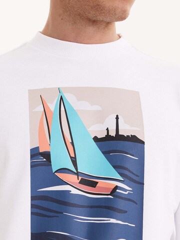 Sweat-shirt ' VIEW SAIL ' WESTMARK LONDON en blanc