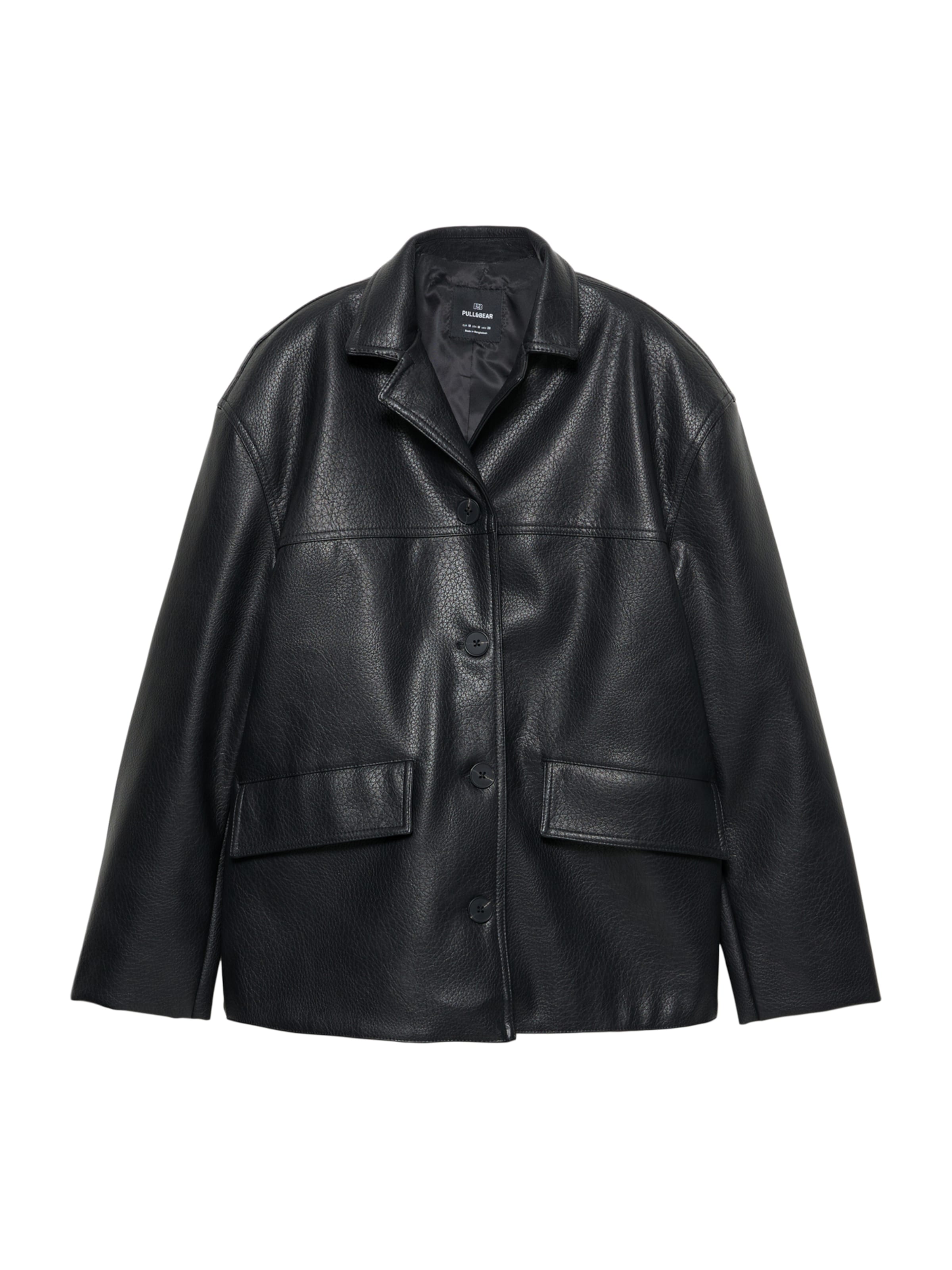 Pull&Bear Prechodná bunda - čierna, Produkt
