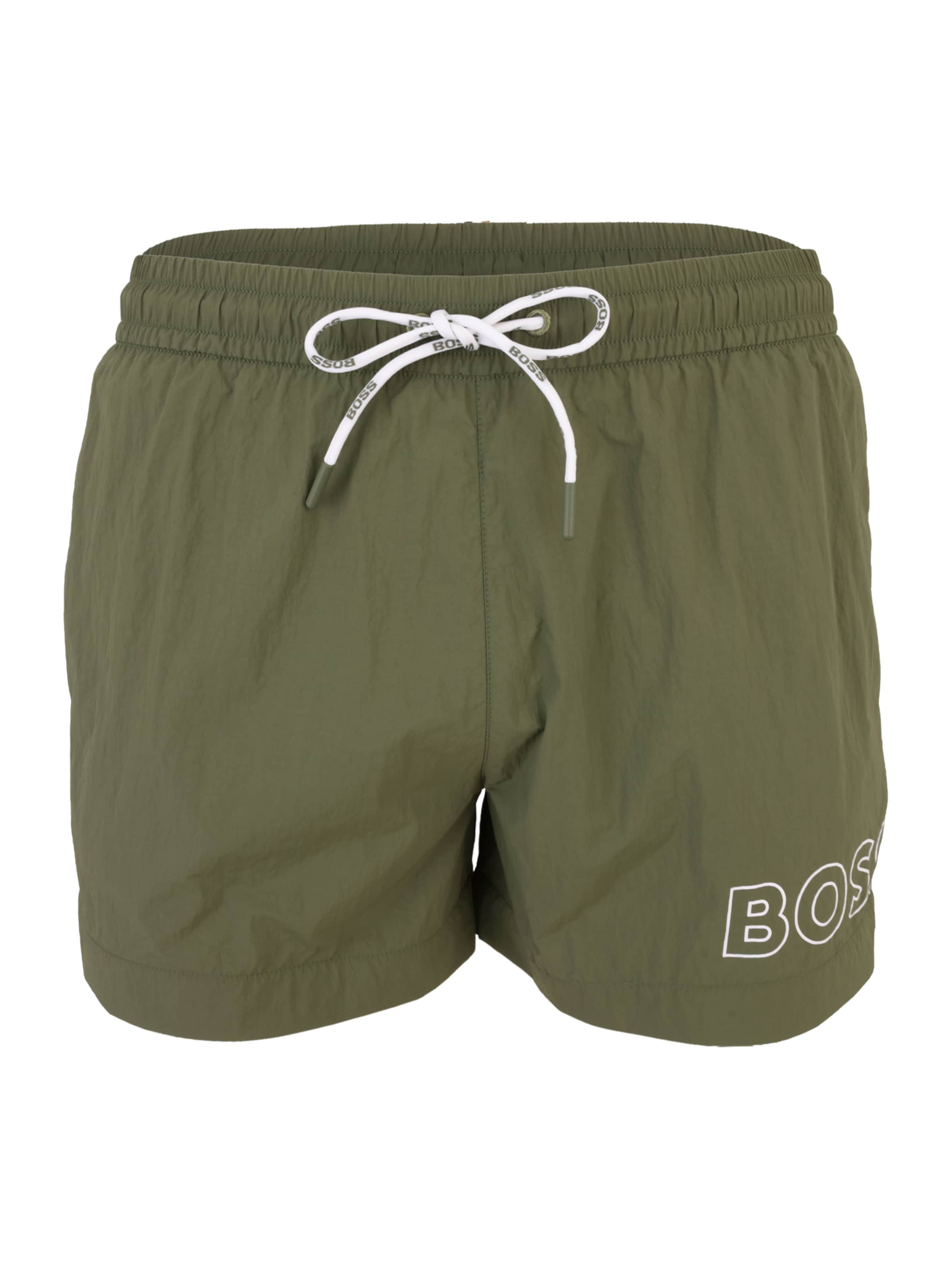 BOSS Swimming shorts 'Mooneye' in Green: front