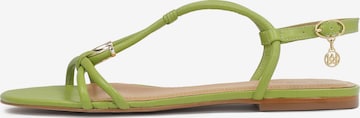 Kazar Sandals in Green: front